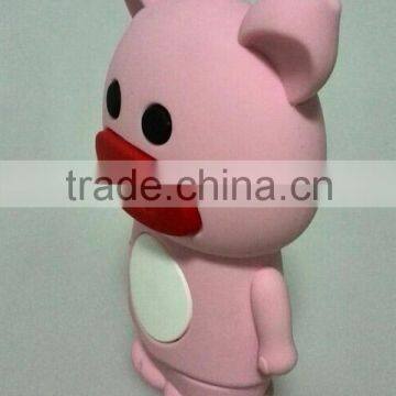 promotion gift portable external power bank by pink cute pig shaped