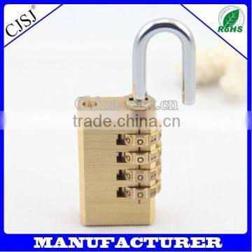 High security brass combination luggage lock in stock