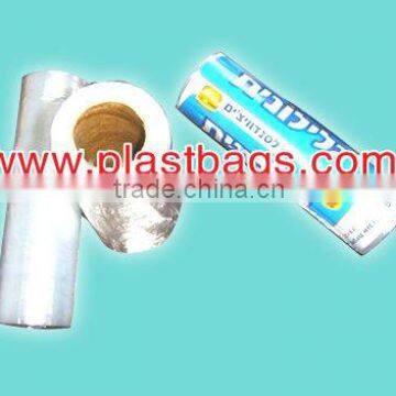 LDPE durable plastic flat bags on roll for food