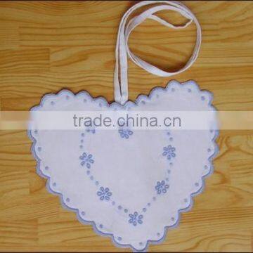 Hand Embroidered Lavender Sachet/bag/pillow-lavender Heart(design #76)
