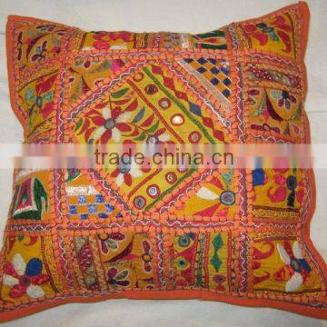 Indian Handmade Vintage Tribal Embrioderies mirrorwork patchwork decorative Tapestries, Wall-Hangings, cushion covers