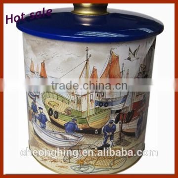 Color printing house shape tin for chocolate