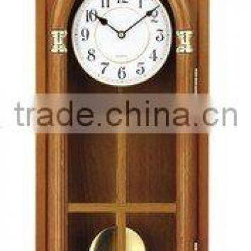 Wooden Pendulum Quartz wall clock