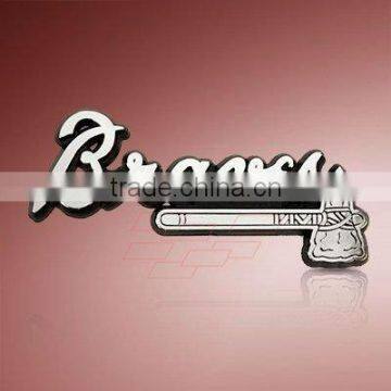 chrome car badge