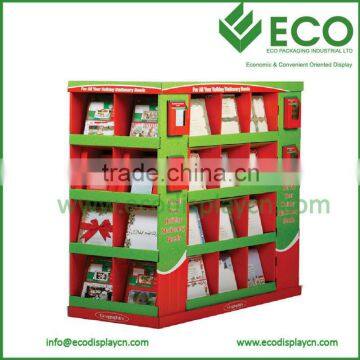 Supermarket Pallet Display, Paper Display For Retail, Christmas Greeting Card Display Stands