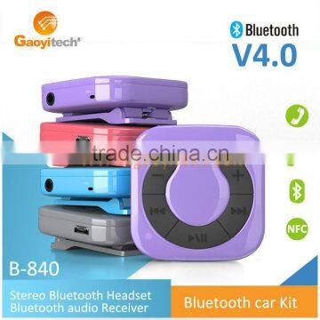 Guangdong factory supply Bluetooth audio Receiver Bluetooth car Kit B-840