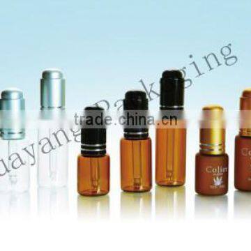 Tube bottle small bottle,perfumer medicine glass bottle with cap