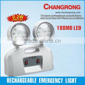 CR-7002 Double head Rechargeable Emergency Light LED Exit Light