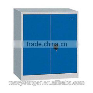 Customed storaging file steel two swing door cupboard with adjustable layer board for office use