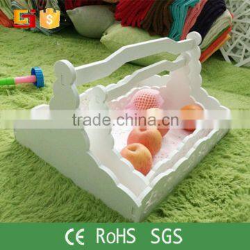 Collapsible cute personalized bread basket with handle