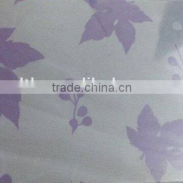 100 polyester line-jacquard printed mesh fabric maple