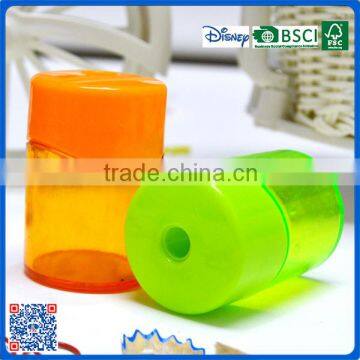 2016 Wholesale School Round Plastic One Hole Sharpener With Customized Logo for Students photo-5