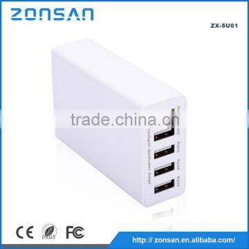 multiple mobile phone usb wall charger, intelligent charger made in shenzhen factory