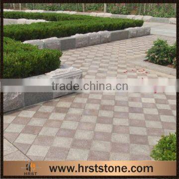 Outdoor garden granite paving stone project