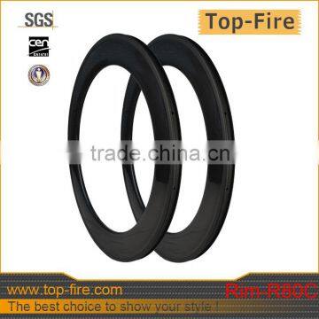 Lightweight Chinese clincher road bicycle carbon rims for sale