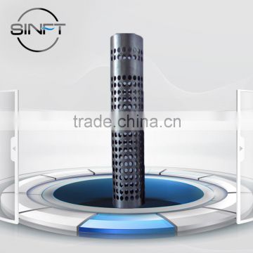 Decorative Straight Lock Seam Perforated Metal Tube