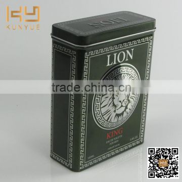 perfume packaging metal tin box