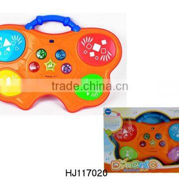 Electric Plastic Toys Drum, Baby's Flashing Drum, Musical Dotting Drum