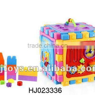 game puzzle toys,6 in 1 educational toys with blocks and music