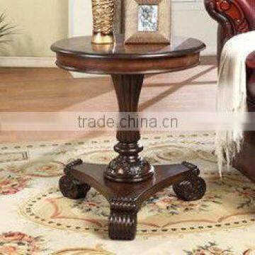 CF30158 Round Accent Table Pedestal Table Cherry