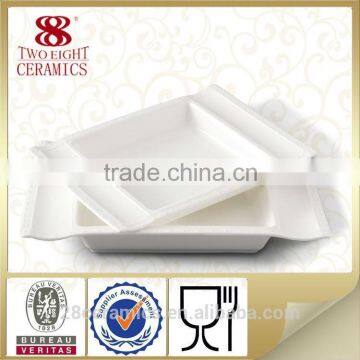 custom logo ceramic plates dishes , porcelain platter for wholesale