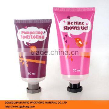 Plastic Clear Hotel Amenities Shower Gel Tubes Packaging