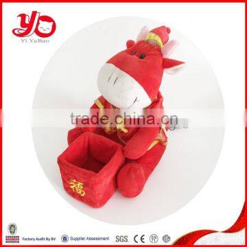 New red cow toys with lovely, plush cow animal for valentine's day