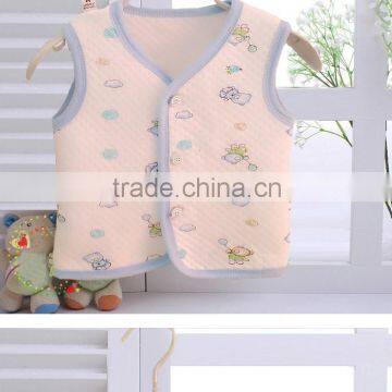 Spring&Autumn 100% cotton baby vest soft clothing infant wristcoat for baby