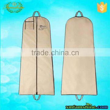 nonwoven white zippered dance costume garment bag