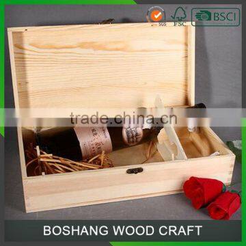 Custom Logo Packing Gift Wooden Wine Box