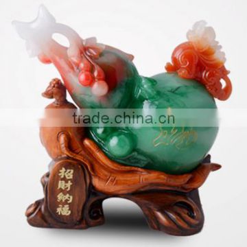 wealth gourd resin jade gourd office decoration