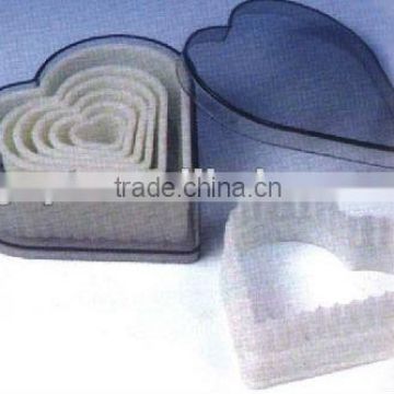 7pcs Nylon heart-shaped cookie cutter