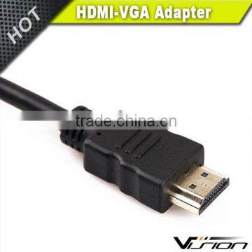 HDMI Male to VGA HD-15 15 Pin Male Adapter Cable Cord for DVD HDTV photo-3
