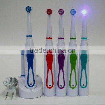 @Rechargeable electric toothbrush with LED indicator and replcement brush head