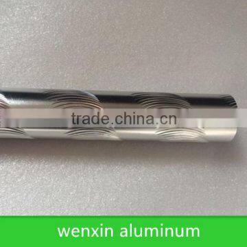 Bright anodizing curved aluminum curtain rod