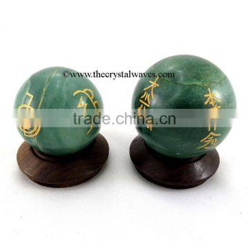 Green Aventurine ( Light) Usui Reiki Ball / Sphere