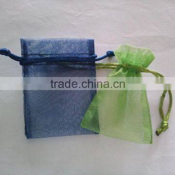 cheap selling small plain organza jewelry bag