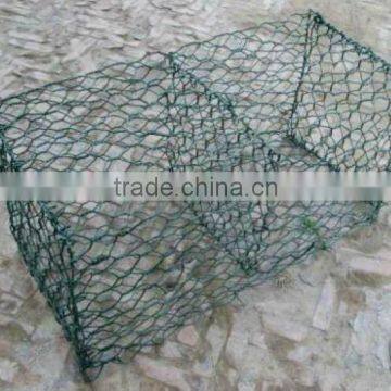 Green Vinyl Coated Gabiony Box (Factory)