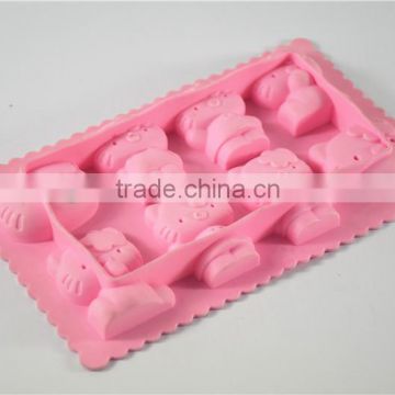 Fashionable novelty hello kitty silicone cake mold