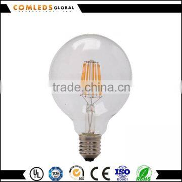 cheap led filament globe g95 , 360 degree led e14 e27 2w 6w led candle filament 2500 kelvin