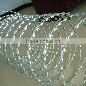 Low price Single loop iron razor tape security fence