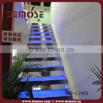 glass stair with led light