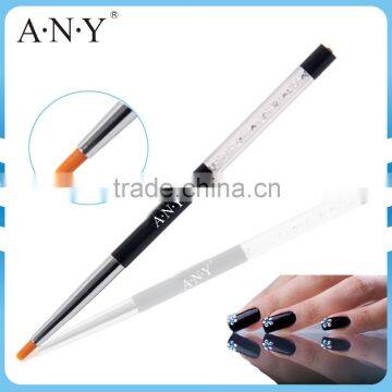 ANY Starry Nails Buidling Rhinestone Handle Dense Round Nail Brush