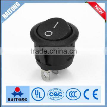 250V 2pin round black cover rocker switch I/O rocker switch for connector RS-13