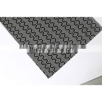 High quality embossed white dot polyester jacquard double knit fabric