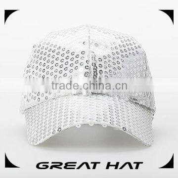 6-panel custom child baseball cap party sequin hat