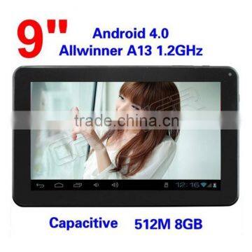 New 9 Inch Android 4.0 Allwinner A13 Tablet pc 1.0GHz Dual Core 512MB 4GB Capacitive Screen Tablet Download Free Play Store photo-4