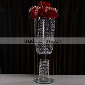 Hot wedding centerpiece and tall crystal flower stand decoration