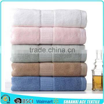 100 cotton high standard Turkish satin bath towel with dobby edge