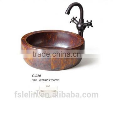 LELIN hand paint ceramic art basin bathroom basin LC020